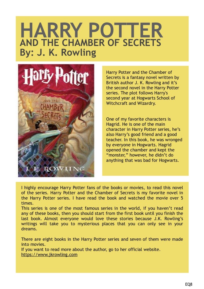 harry potter book review